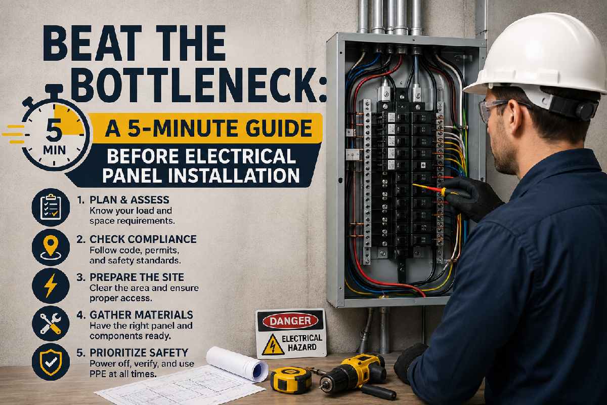 Beat the Bottleneck: A 5-Minute Guide Before Electrical Panel Installation